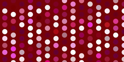 Light pink vector template with circles.