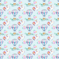 Seamless watercolor pattern, jpg, 12x12 inches
