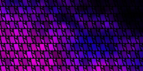 Obraz premium Dark Purple vector background with polygonal style.