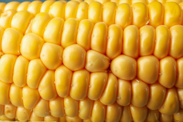 Fresh raw corn on whole background, close up
