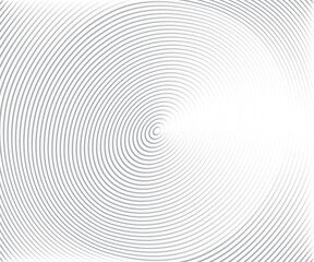Concentric Circle Elements, Backgrounds. Abstract circle pattern. Black and white graphics