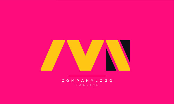 Alphabet letters Initials Monogram logo  MN,NM,MVN