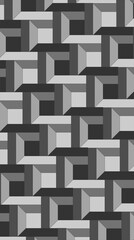 Dark gray abstract cubes paint background