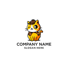 Beautiful Cat Design Logos