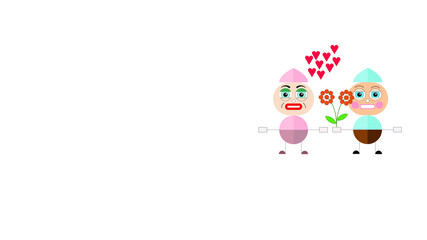 Vector illustration of a celebration of Love. illustration was ment to be for a gift card or similurar.  everthing in file are dividided into groups. Easy turn/off or edit.