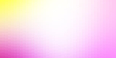 Light Pink, Yellow vector layout with lines, rectangles. Abstract gradient illustration with rectangles. Template for cellphones.