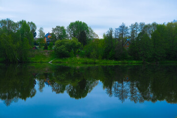 Fototapeta na wymiar image of the river bank