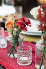 Wedding details. Bouquet and bridal accessories