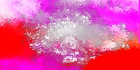 Light pink, yellow vector gradient polygon design.