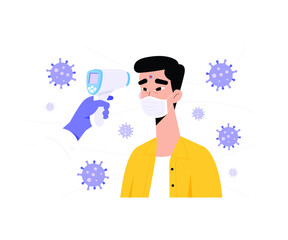 a young man with a mask