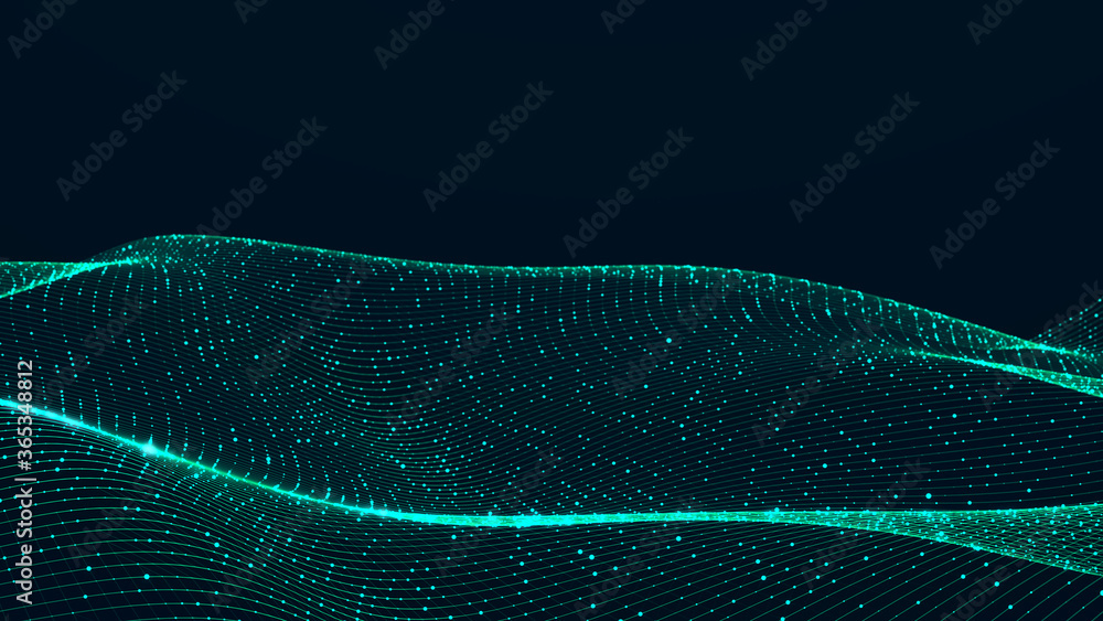 Aufkleber digital technology background. network connection. futuristic background for presentation design. 3d