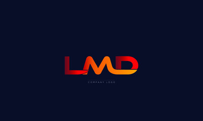 Fototapeta na wymiar LMD letters Logo Alphabet Design Vector Symbol