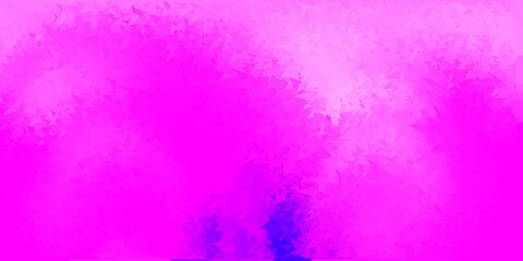 Obraz premium Light purple vector abstract triangle backdrop.
