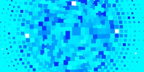 Light BLUE vector template in rectangles. Abstract gradient illustration with rectangles. Pattern for business booklets, leaflets