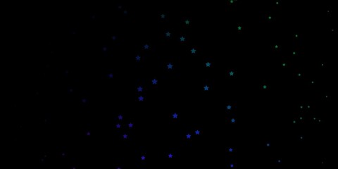 Dark Multicolor vector background with colorful stars. Colorful illustration with abstract gradient stars. Pattern for wrapping gifts.