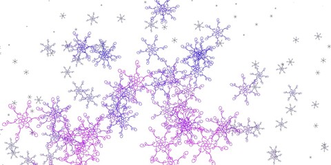 Light Purple, Pink vector backdrop with curves.