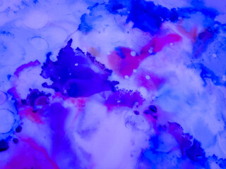 Neon Clouds Ink Wallpapers. Ink Paint Texture. 