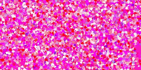 Light blue, red vector backdrop with lines, triangles.