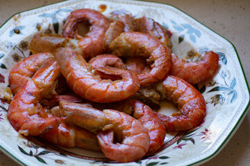 Gambones y Gambas fritas