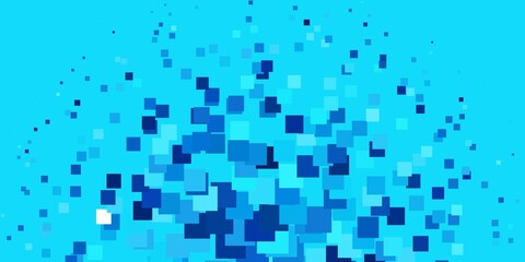 Light BLUE vector template in rectangles. Illustration with a set of gradient rectangles. Pattern for commercials, ads.