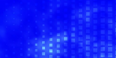 Light BLUE vector template with rectangles. Abstract gradient illustration with rectangles. Best design for your ad, poster, banner.