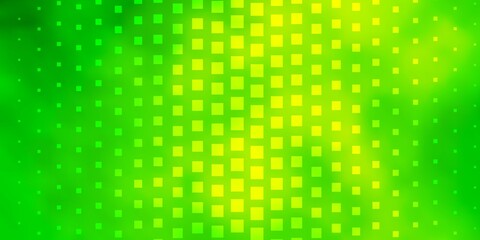 Light Green, Yellow vector layout with lines, rectangles. Colorful illustration with gradient rectangles and squares. Pattern for websites, landing pages.