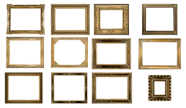 antique isolated picture frame