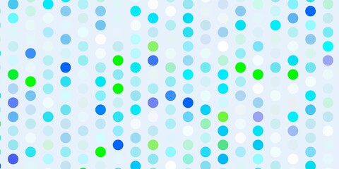 Light blue, green vector template with circles.