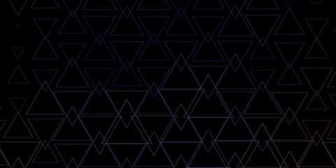 Fototapeta premium Dark Blue, Red vector texture with triangular style. Triangles on abstract background with colorful gradient. Best design for posters, banners.