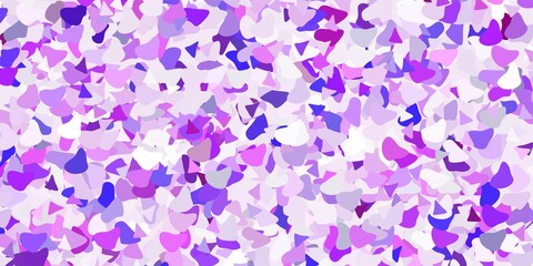 Light purple vector backdrop with chaotic shapes.