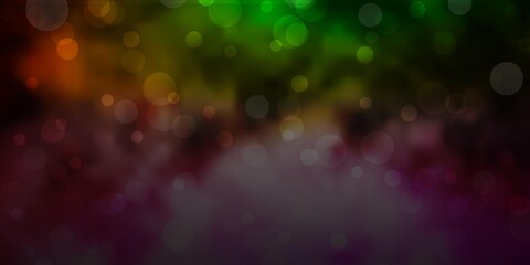 Fototapeta premium Light Pink, Green vector background with spots. Modern abstract illustration with colorful circle shapes. Design for posters, banners.