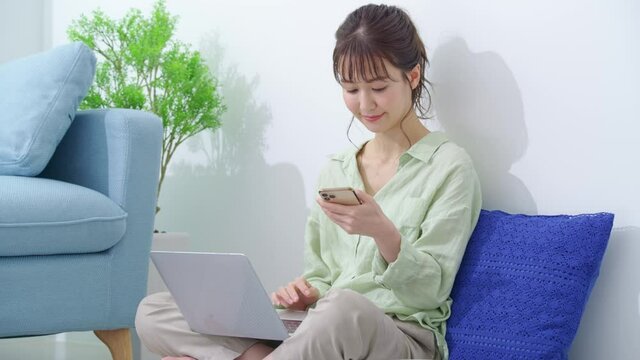 スマートフォン・女性