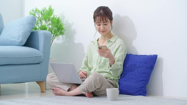 スマートフォン・女性