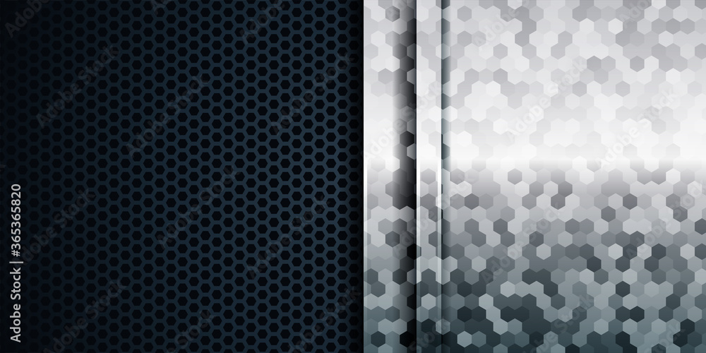 Poster dark blue abstract background overlap layers texture with white element decoration