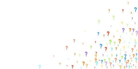 Question marks Quiz doubt survey faq public poll.