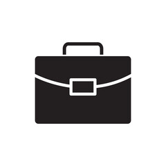 Briefcase icon vector logo design template