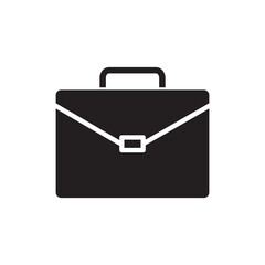 Briefcase icon vector logo design template