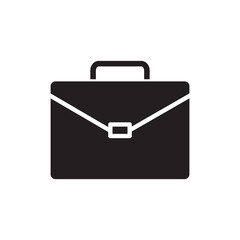 Briefcase icon vector logo design template