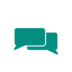 Bubble speech icon vector logo template