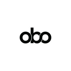 obo letter original monogram logo design