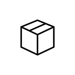 Box icon vector logo design template