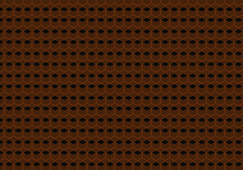 Golden diamond geometric pattern design over black background. Ideal for stamps and clothes stamps