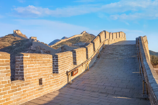 The Great wall of China at Badaling sye in Beijing, China