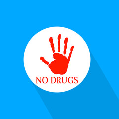 Obraz premium No drugs sign.