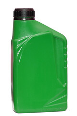 OIL BOTTLE ISOLATED WHITE BACKGROUND