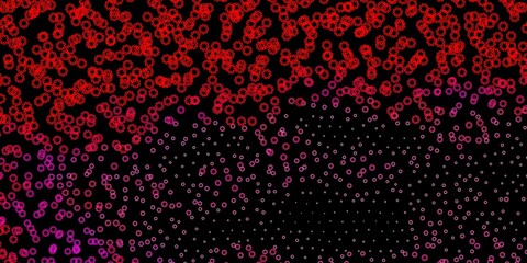 Dark red vector backdrop with dots.