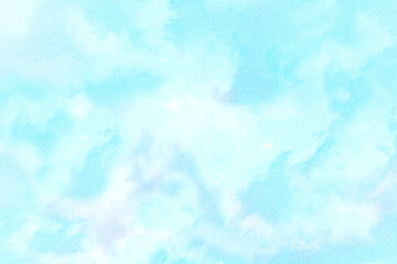 Fototapeta na wymiar Watercolor abstract background light blue 4689