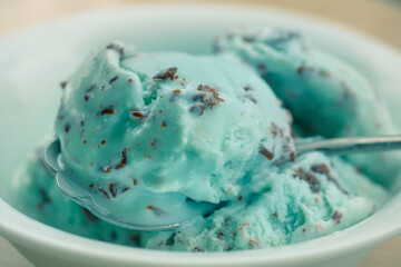 チョコミントのアイスクリーム