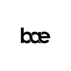 bae letter original monogram logo design