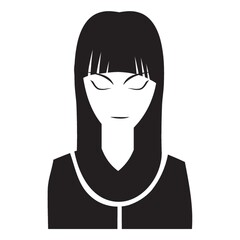 woman with closed eyes